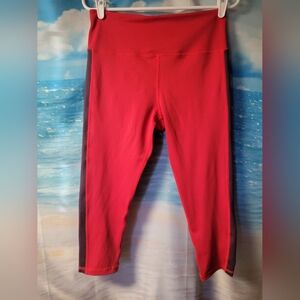 ZYIA Red Capri Crop Leggings‎ Women's Size 12
